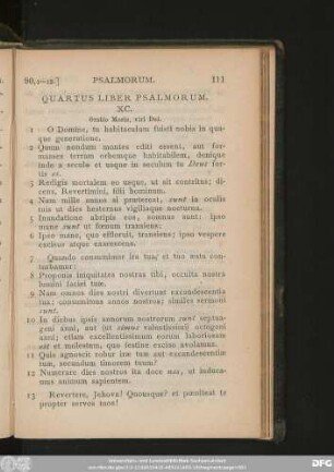 Quartus Liber Psalmorum.