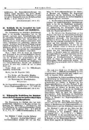 Pädagogische Ausbildung der Anwärterinnen für das Lehramt der landwirtschaftlichen Haushaltungskunde : [Erziehung] ; [Für das Reich] ; [Amtliche Erlasse] ; [Amtlicher Teil]