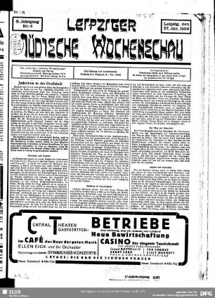Leipziger jüdische Wochenschau