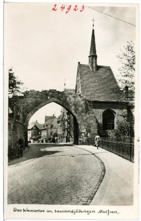 Meißen. Wassertor zur 1000-Jahrfeier