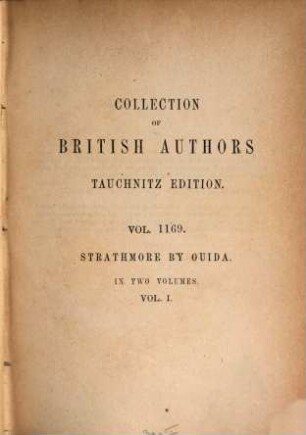 Strathmore : in two volumes, 1