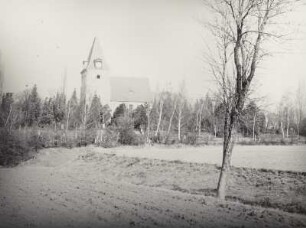 Thekla, Dorfkirche : Leipzig-Thekla. Dorfkirche. Ansicht von Südsüdwest