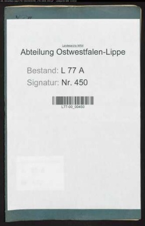 Anstellung eines Amtsschreibers bzw. Amtsassessors beim Amt Varenholz, Bd. 2