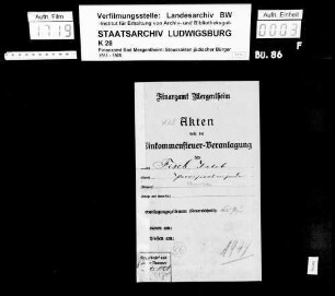 Fisch, Jakob; Kaufmann *22.07.1892 1940 ausgewandert in die USA Wohnort: Bad Mergentheim