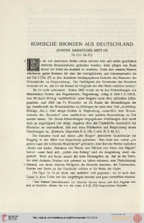 Römische Bronzen aus Deutschland (1898)