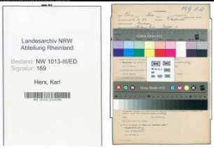 Entnazifizierung Karl Herx , geb. 24.04.1893 (Lehrer)