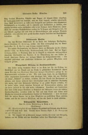 Pädagogische Aphorismen : (Fortsetzung)