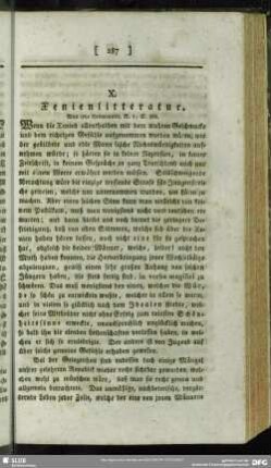 X. Xenienlitteratur. Man sehe Kosmopolit, B. 1, S. 368.