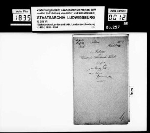 Material zu Zeremoniell und Genealogie des Hauses Württemberg