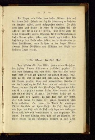 1. Wie Allvater die Welt schuf