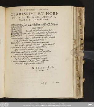 De Felicissimis Nuptiis