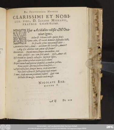 De Felicissimis Nuptiis