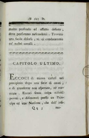 Capitolo Ultimo.