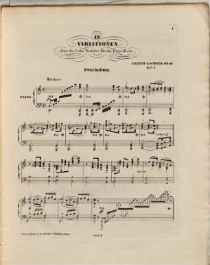 42 Variationen über die C-Dur Tonleiter : für Pianoforte ; op. 42. 1