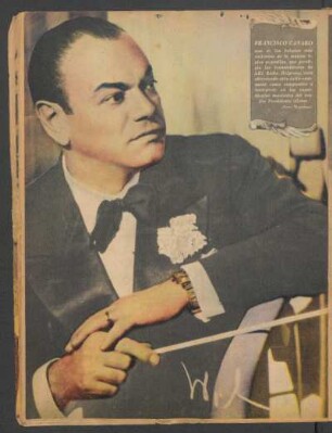 [Fotografía de] Francisco Canaro