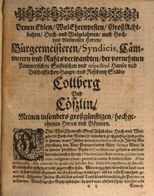 Drittes Buch Deß Alten Sächsischen Pommerlandes, Darin befindlich, Was sich seyther Suantibori Zeiten biß auff den Held Bogislaum X. in vnterscheidlichen Regierungen zugetragen habe
