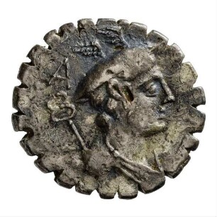 Münze, Denar (serratus), 82 v. Chr.