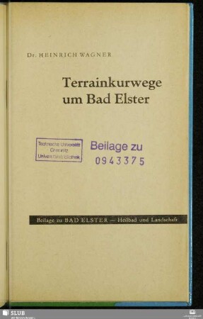 Terrainkurwege um Bad Elster