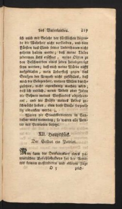 XII. Hauptstück. Der Soldat ein Patriot.