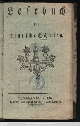 Lesebuch für deutsche Schulen