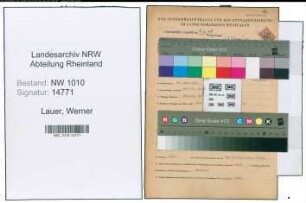 Entnazifizierung Werner Lauer , geb. 21.03.1910 (Kaufmann)