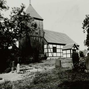 Reicherskreuz. Dorfkirche : Schenkendöbern-Reicherskreuz. Dorfkirche (Ende 18./Anfang 19. Jahrhundert). Ansicht von Südwesten