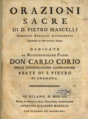 Orazioni sacre