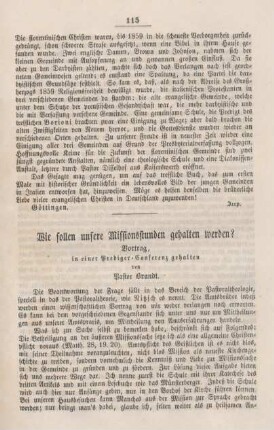 115-118 Wie sollen unsere Missionstunden gehalten werden? : Vortrag, in einer Prediger-Conferenz gehalten