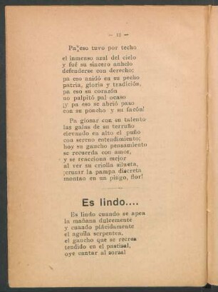 Es lindo...