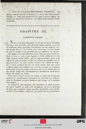 Chapitre III. Considérations pratiques