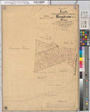 Dülmen (Dülmen), Teilung der Mitwicker Mark Borgstraße zu Dülmen, Bl.2 Brouillonkarte