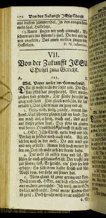 VII. Von der Zukunfft Jesu Christi zum Gericht