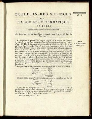 Sur la conversion de l'amidon en matière sucrée