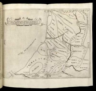 Terrae Chanaan Inter XII Tribuus Isrel Distributae Orthographia