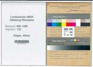 Entnazifizierung Alfred Keiper , geb. 12.08.1901 (Lehrer)