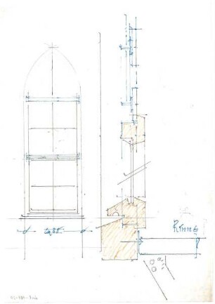Döllgast, Hans; Dorfen; San Sebastian - Fenster (Ansicht; Detail)