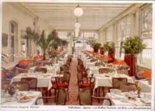Der Speiseraum des Hotels Kaiserin Augusta in Weimar