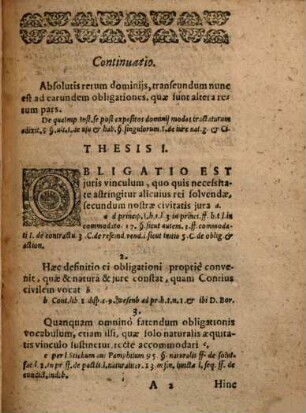 Themata Disputationis 2. lib. 3. Inst. De Obligationibus In Genere : Ex titulo 14. lib. 3. Inst. & concordantibus iuris textibus desumpta