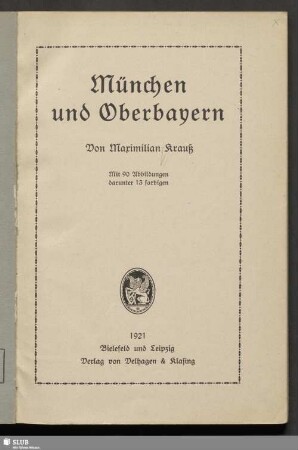 München und Oberbayern