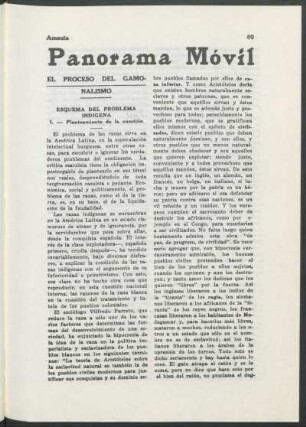 El proceso del gamonalismo