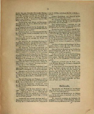 Verzeichnis der Vorlesungen. 1860/61, WH