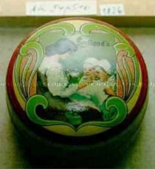 Automaten-Blechdose für "LOEFLUND'S Malzextract Husten-Bonbons"