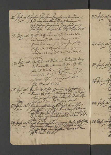 Bürgerbuch der Stadt Zeitz - 1701-1801