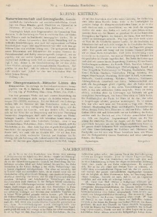 143-144 Kleine Kritiken