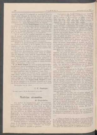 Noticias atrasadas. : El emprèstito.