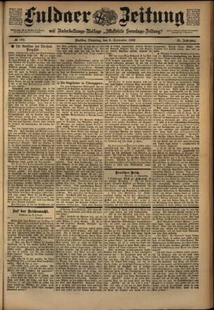 Ausgabe vom Dienstag, den 06. September 1898.