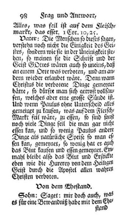 Von dem Ehestand.