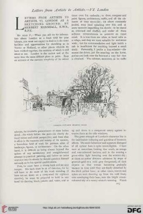 2: Letters from artists to artists, [6], London as a sketching ground
