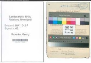 Entnazifizierung Georg Groenke , geb. 22.08.1906 (Zollbeamter)