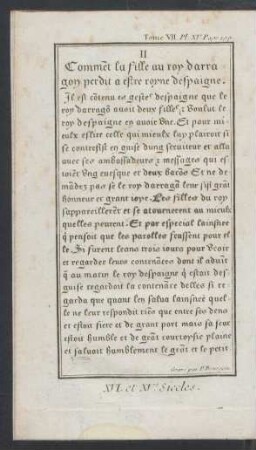 Tafel XV.: XVI. et XVe. Siecles.